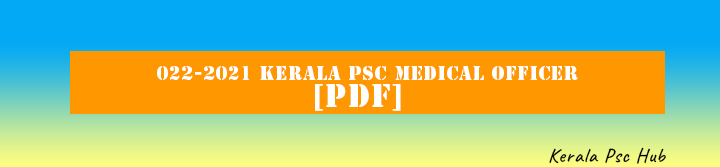 022-2021-Kerala-PSC-MEDICAL-OFFICER