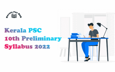 Kerala PSC 10th Preliminary Syllabus 2022 [Marks Added]